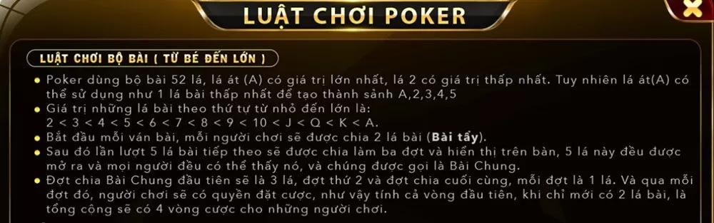 Cách chơi Poker K8cc chi tiết nhất